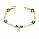 Buy Latest Trending Green color Tulip Pattern Bracelet for women