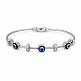 Buy Trending Silver Color Evileye bracelet for women