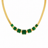 Buy latest trending Green Diamond work neckless for women