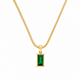 Buy Latest Trending Green color Chain Pendent for women