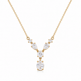 Buy Designer Triangle pattern Diamond Work Chain Pendant For women