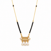 Elegant Indian Mangal sutra with Hanging CZ Charms