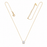 Yamiluxe Elegant Solitaire Pendant Necklace for Women