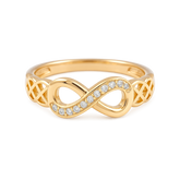 Yamiluxe present Classic Infinity Knot Ring