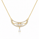 Buy Designer Diamond Pattern Chain Pendant For Women