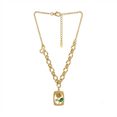 But Latest Trending Flower pattern Chain Pendant For Women
