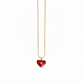 Buy Latest trending Red Color Heart pattern Chain pendant for women
