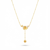 Buy latest Flower Pattern Chain Pendant with Diamond work for women