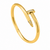 Buy Trending screw pattern Solid bracelet for women for functional wear