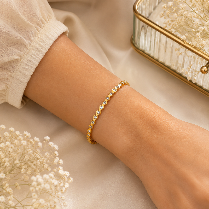 Buy Trending Fully Diamond Work Solid bracelet for women
