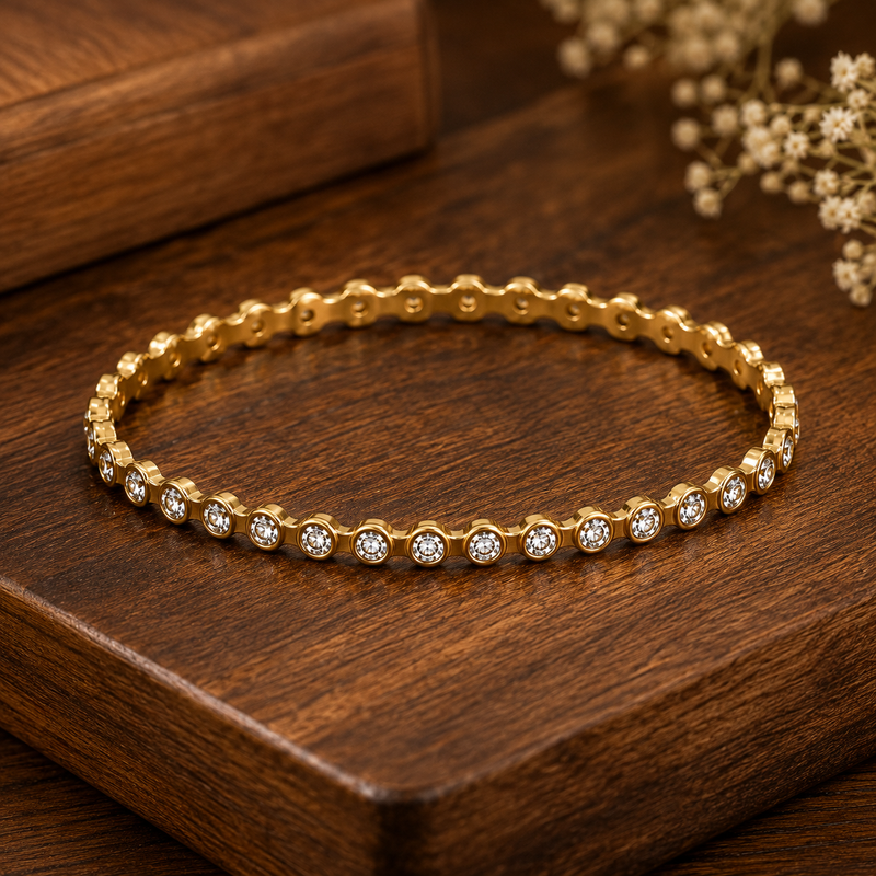 Buy Trending Fully Diamond Work Solid bracelet for women