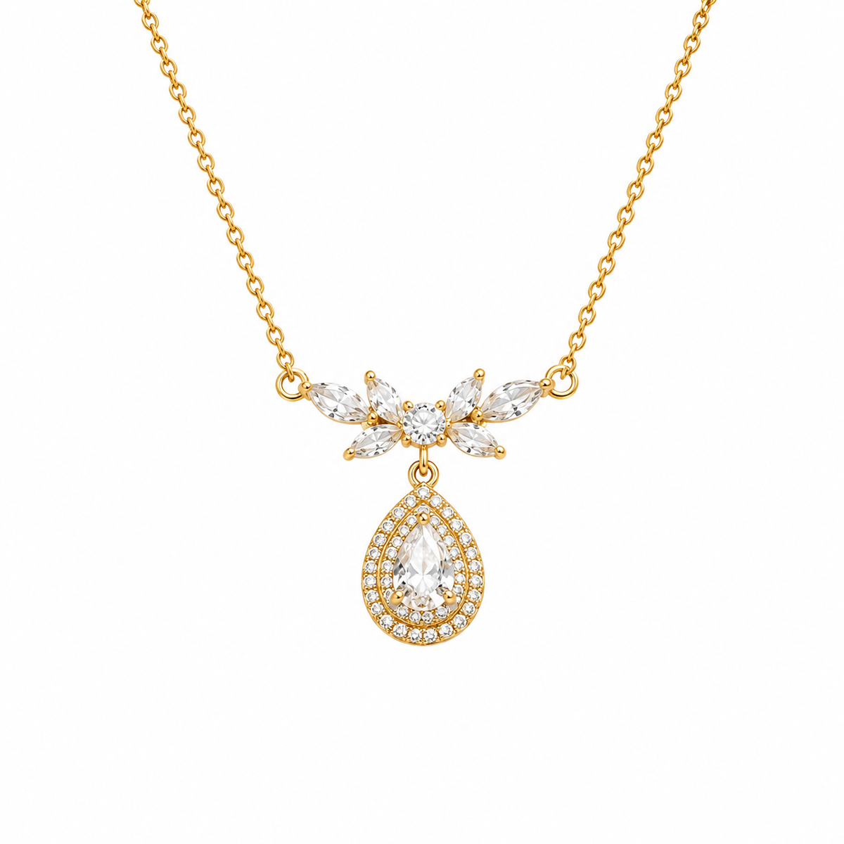 Buy Sparkling Pear & Marquise CZ Stone Jewelry Gift for women
