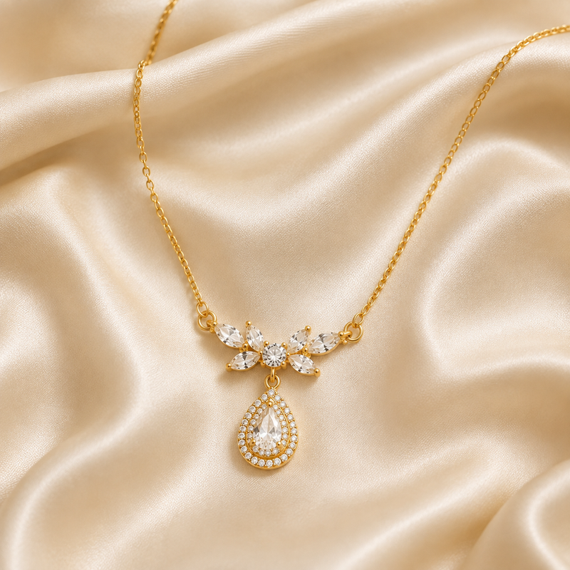 Buy Sparkling Pear & Marquise CZ Stone Jewelry Gift for women