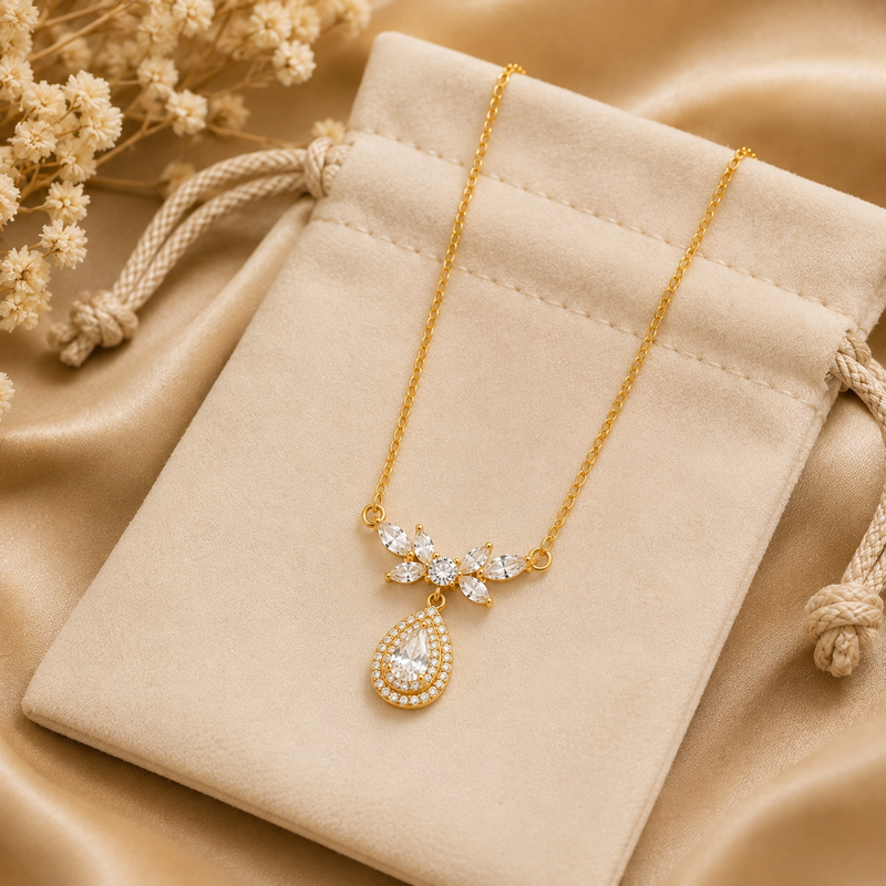 Buy Sparkling Pear & Marquise CZ Stone Jewelry Gift for women