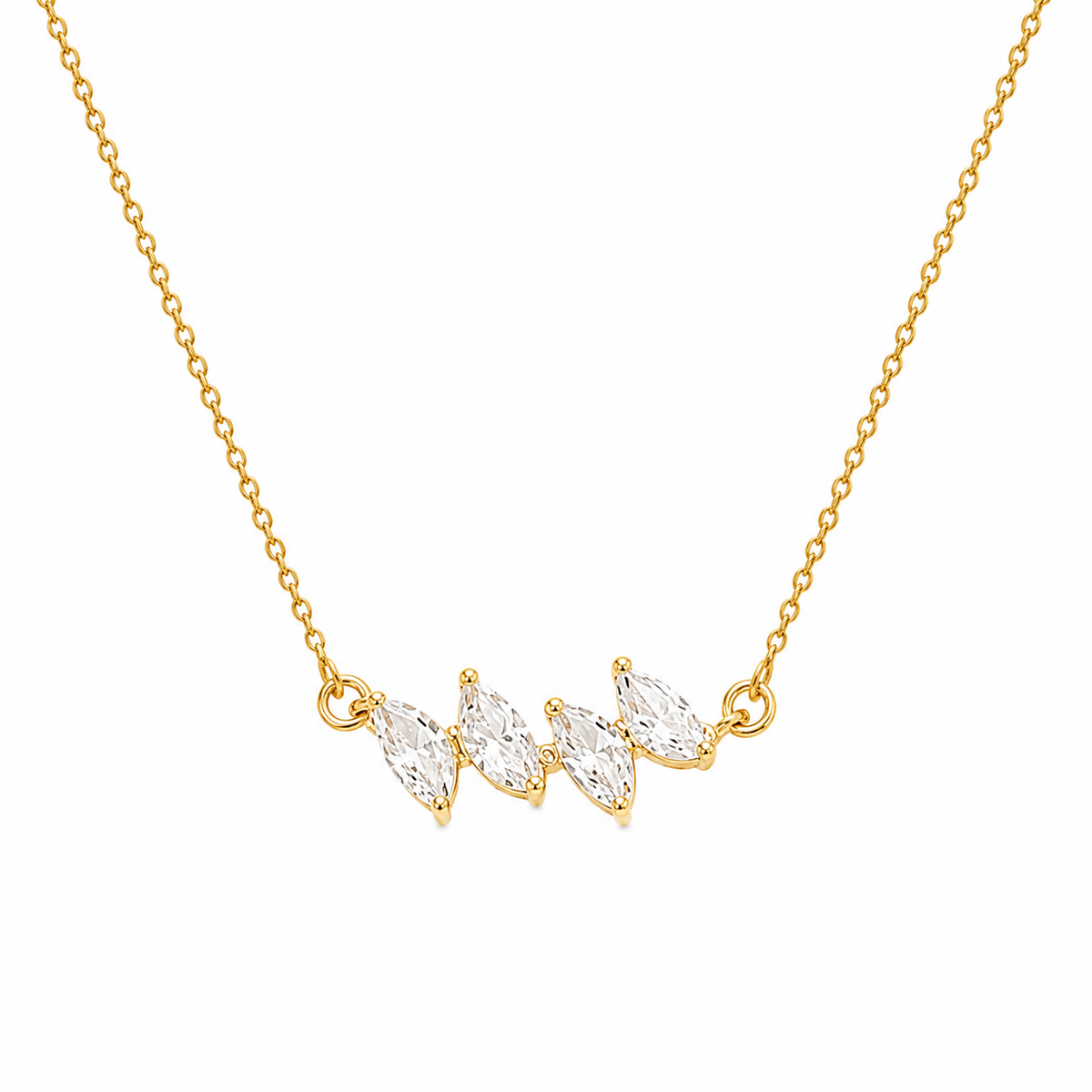 Buy Latest Trending Four Diamond Work Chain Pendant for Women