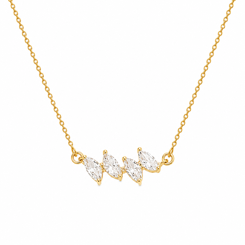 Buy Latest Trending Four Diamond Work Chain Pendant for Women
