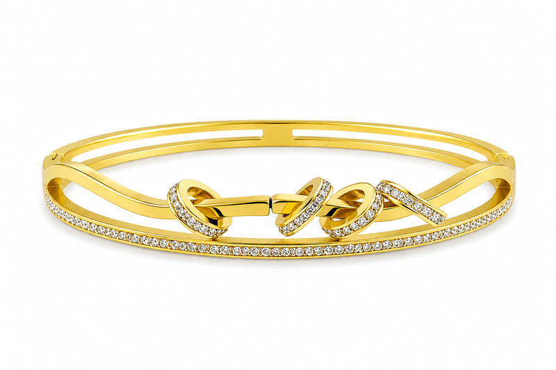 Buy Trending Gold Plated Designer Cuff Bracelet for Women
