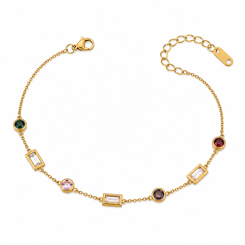 Latest Multi Color Stone Work Bracelet For women