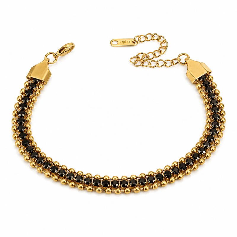 Buy Multicolor Diamond work Chain Bracelet For Women