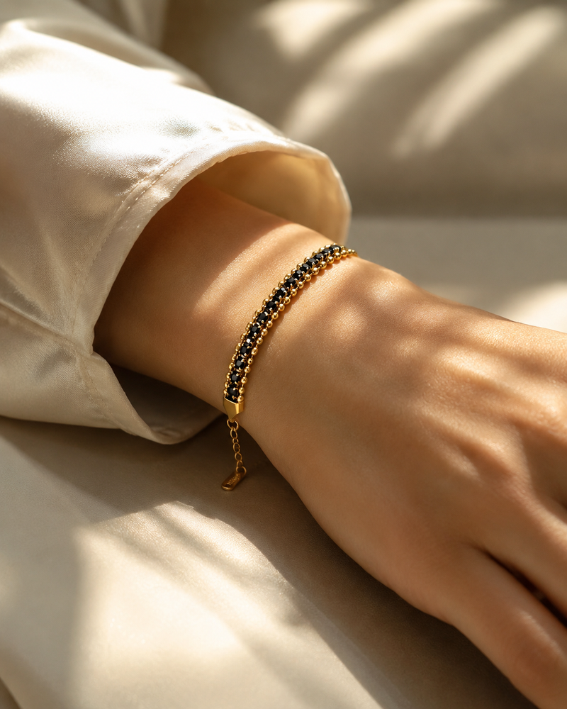 Buy Multicolor Diamond work Chain Bracelet For Women