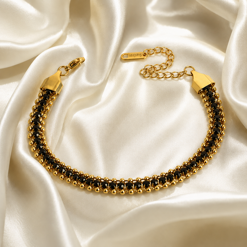 Buy Multicolor Diamond work Chain Bracelet For Women