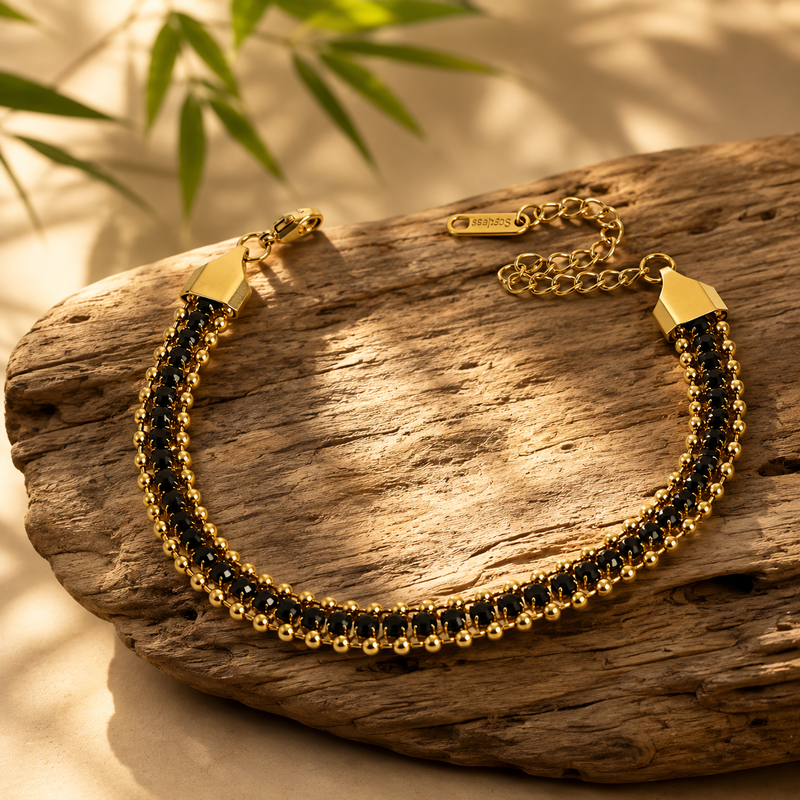 Buy Multicolor Diamond work Chain Bracelet For Women