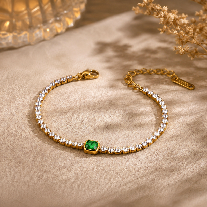 Buy trending Green Diamond Work Bracelet for women