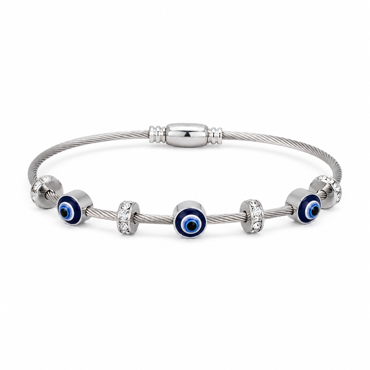 Buy Trending Silver Color Evileye bracelet for women