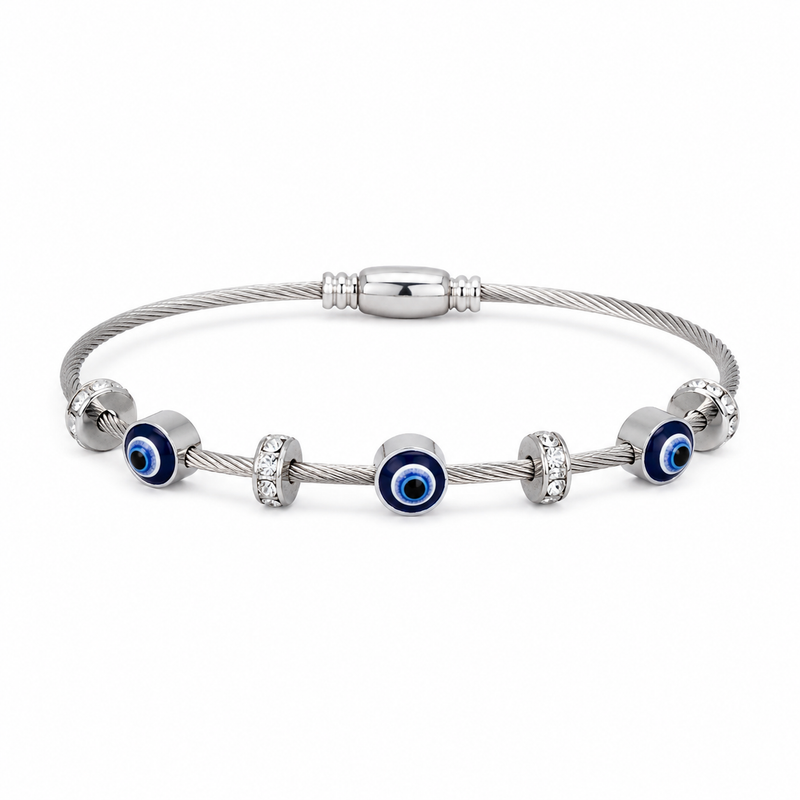 Buy Trending Silver Color Evileye bracelet for women