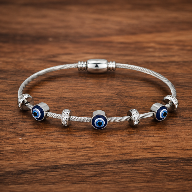 Buy Trending Silver Color Evileye bracelet for women