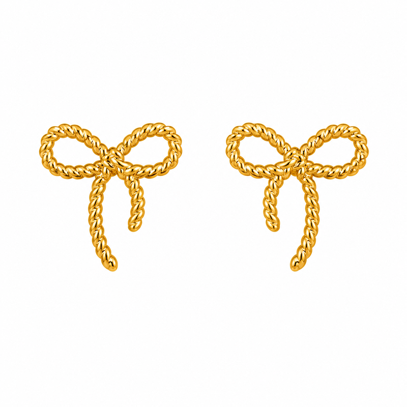 Buy Trending Minimal Gold Bow Studs