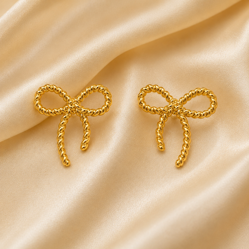 Buy Trending Minimal Gold Bow Studs