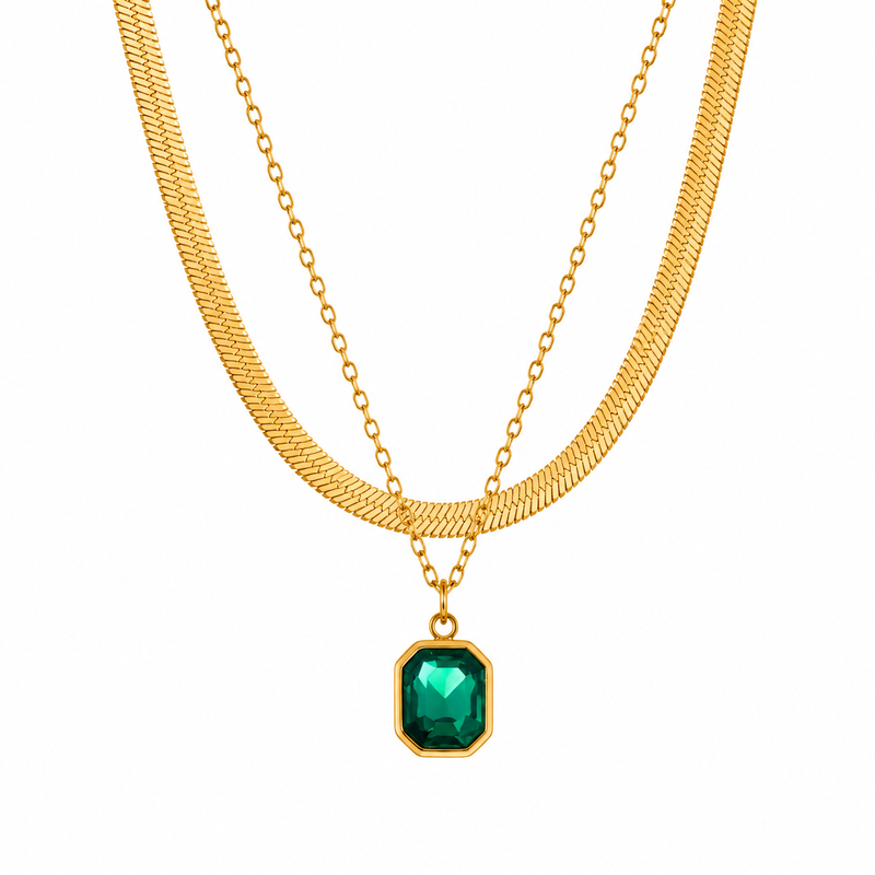 Buy trending Green color Chain Pendent For Women