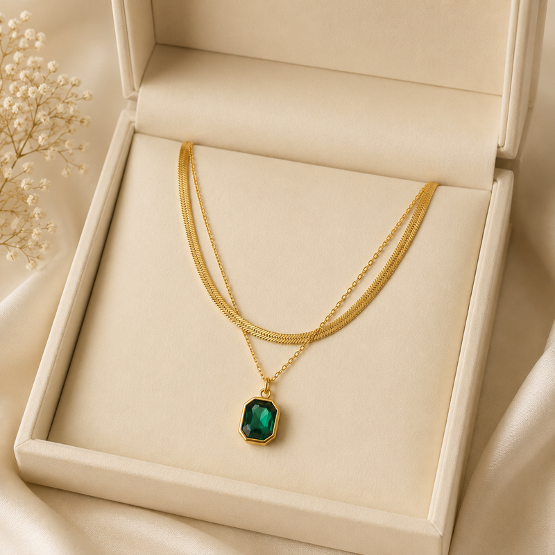 Buy trending Green color Chain Pendent For Women