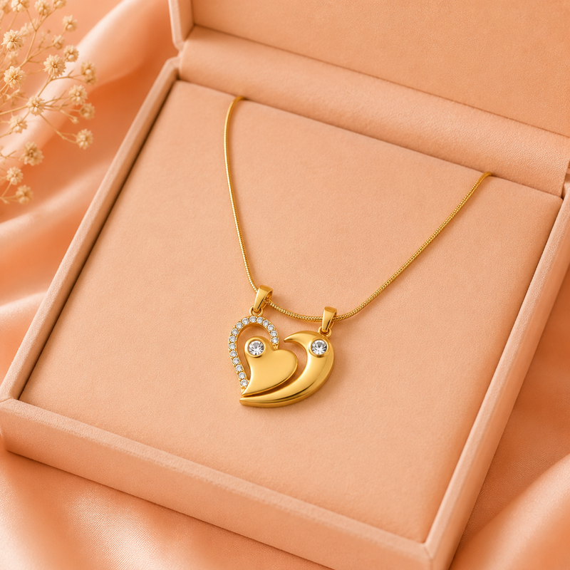 Buy Latest Trending Heart Pattern Chain Pendant for women