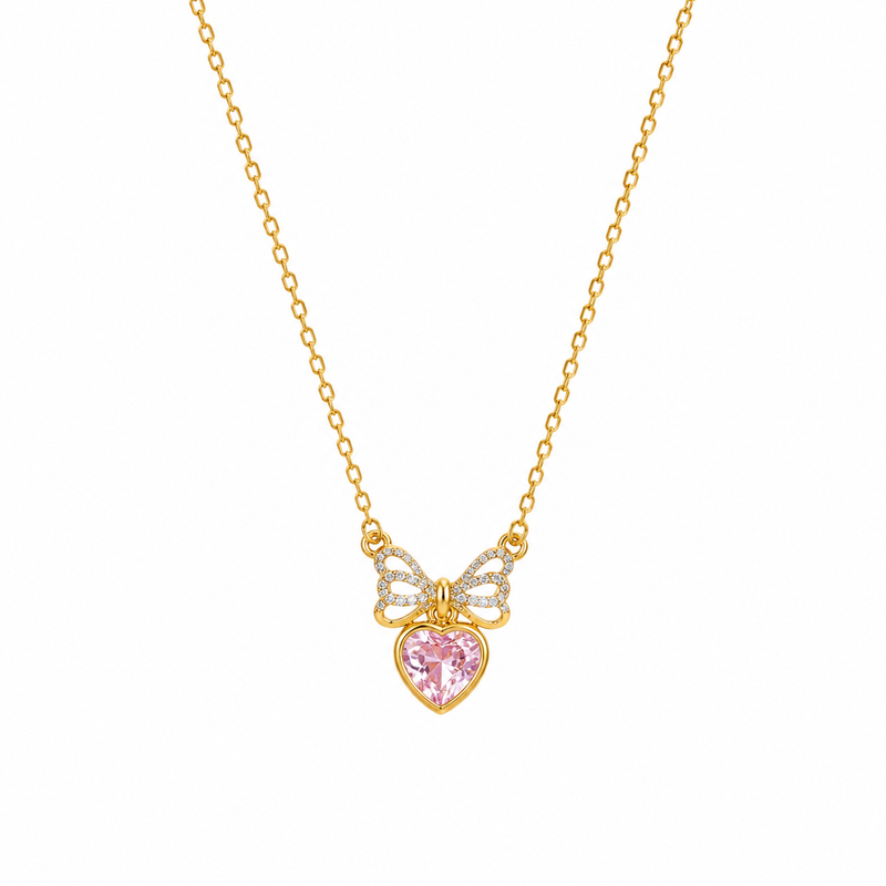 Buy latest Minimalist Pink Diamond Work Chain pendant for women