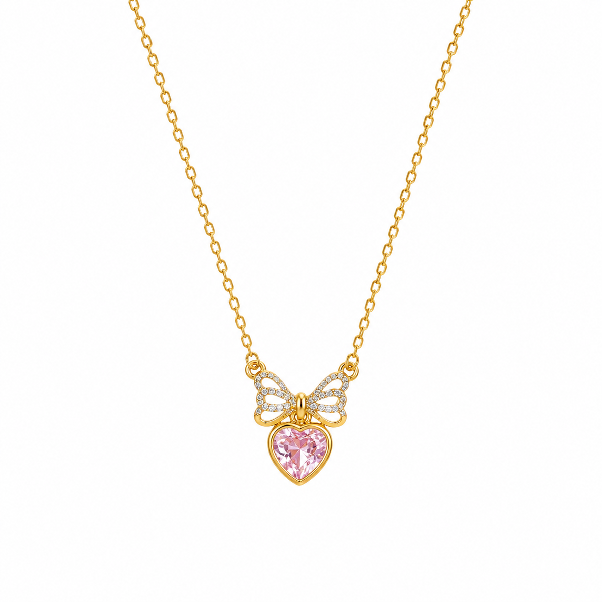 Buy latest Minimalist Pink Diamond Work Chain pendant for women