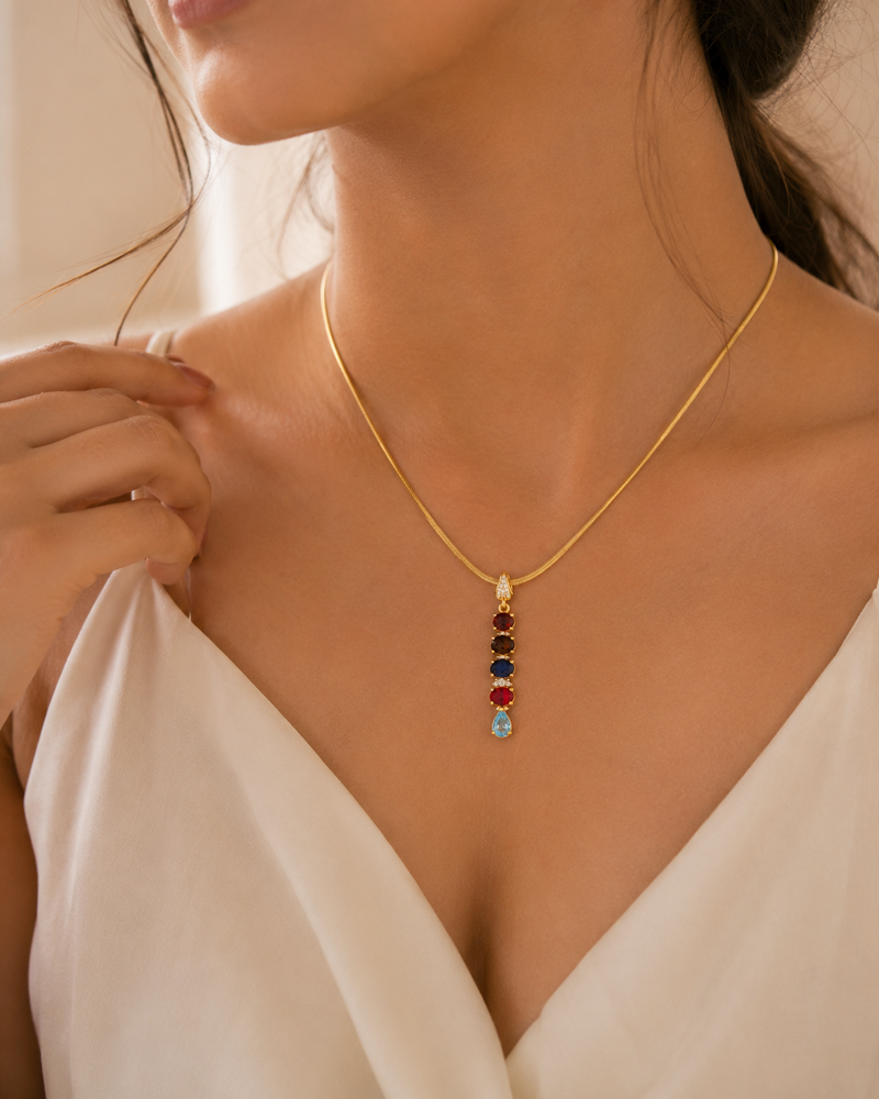 Buy Trending Stone Pattern Chain pendent for Women