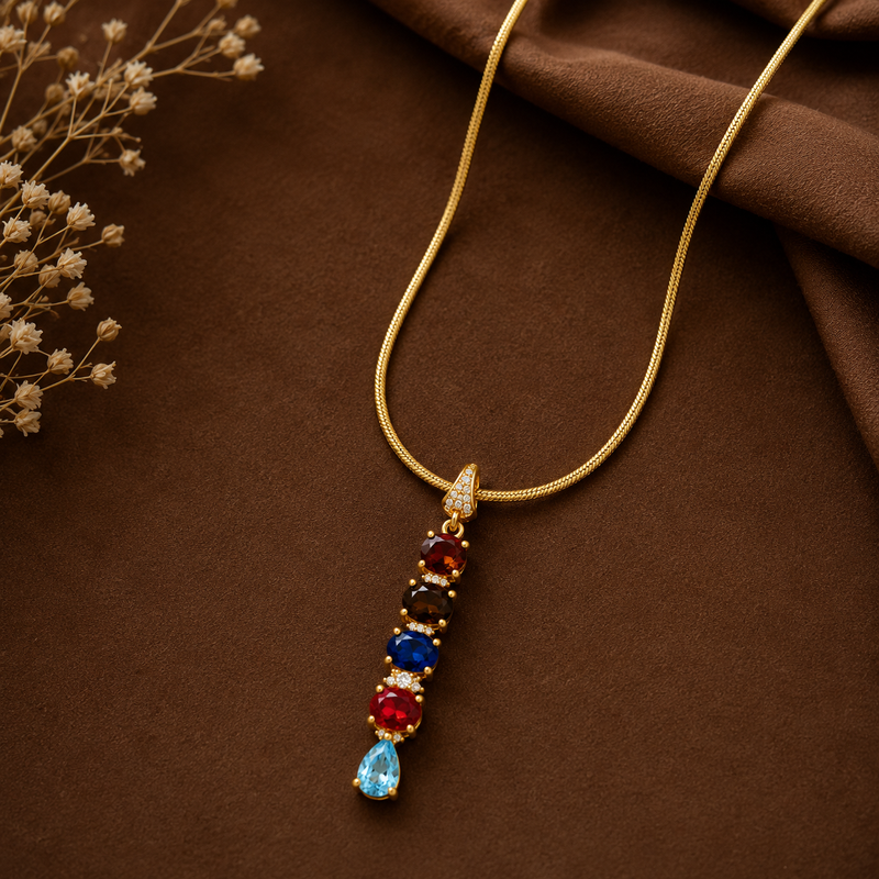Buy Trending Stone Pattern Chain pendent for Women