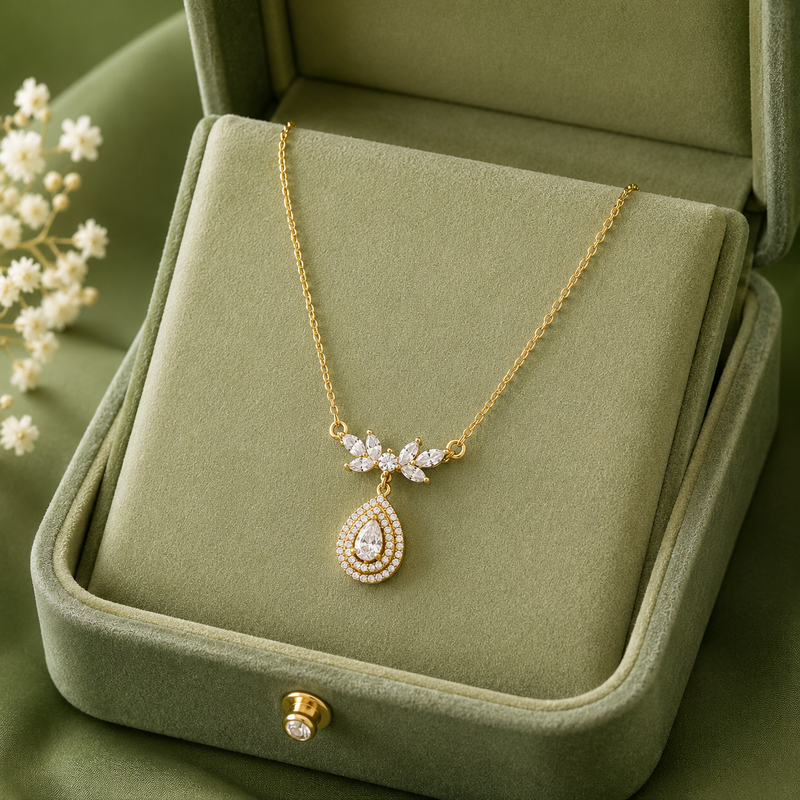 Buy Latest Trending Diamond Work Chain Pendant For Women