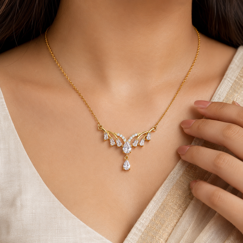 Buy Latest Trending Diamond work Chain Pendant for Women