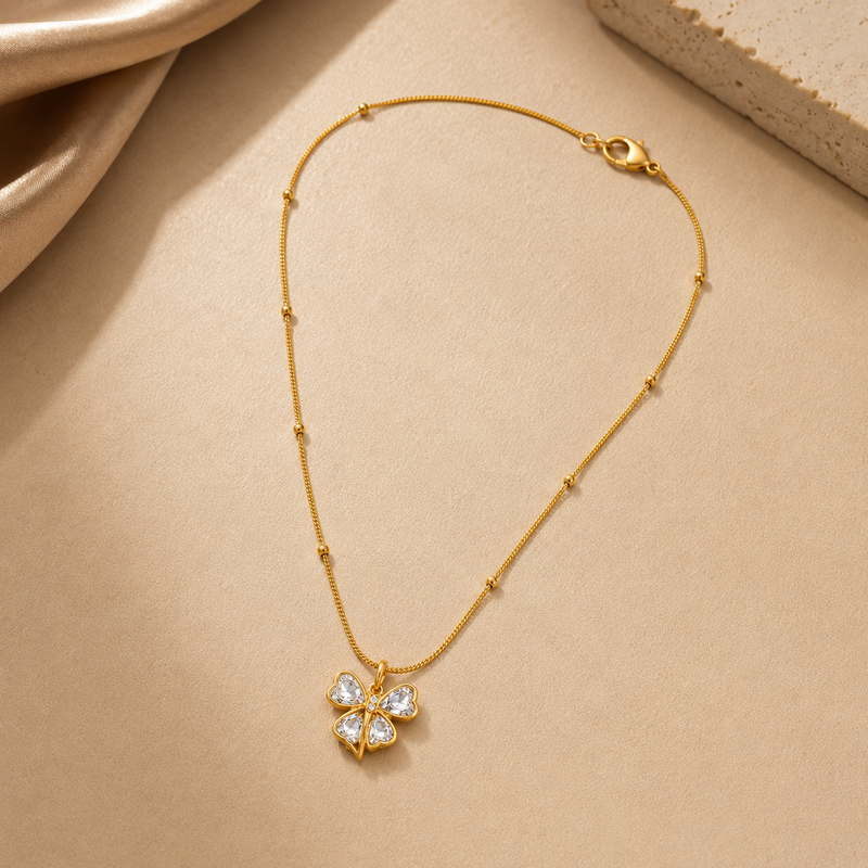 Buy latest Trending flower Work pattern Diamond Work Chain Pendant for women
