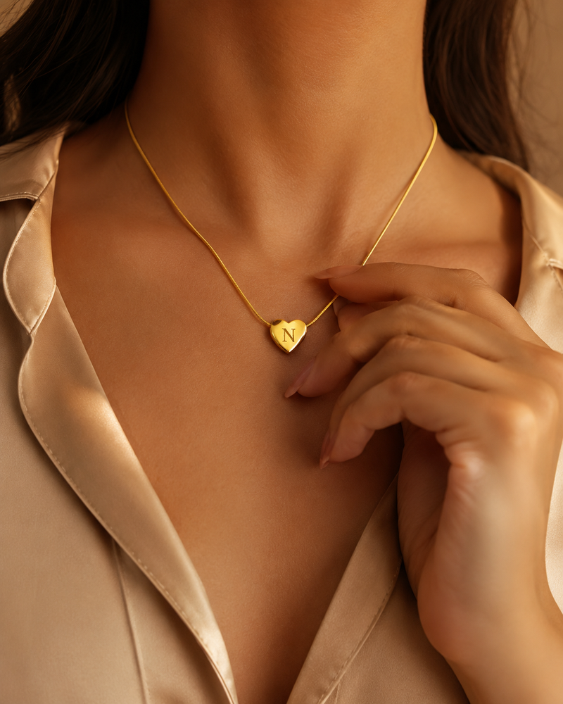 Buy Trending N Alphabetic pattern Chain Pendant for women