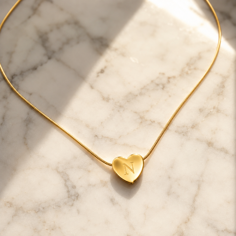Buy Trending N Alphabetic pattern Chain Pendant for women