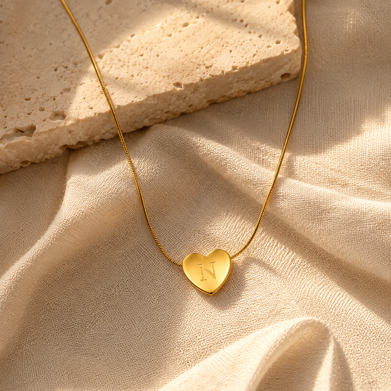 Buy Trending N Alphabetic pattern Chain Pendant for women
