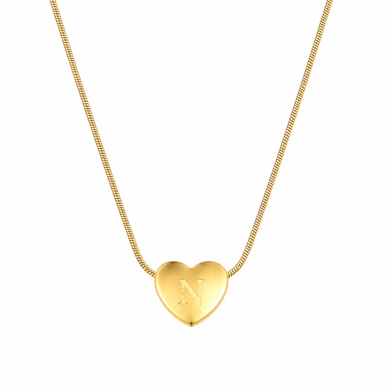 Buy Trending N Alphabetic pattern Chain Pendant for women
