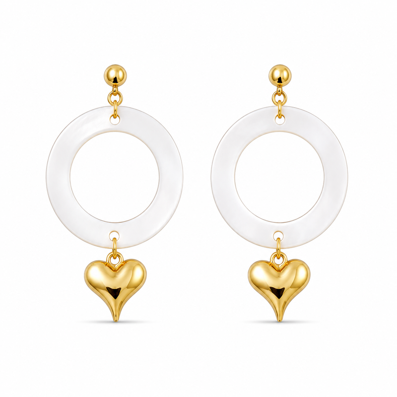 Buy heart pattern Trending earring for Functional wear