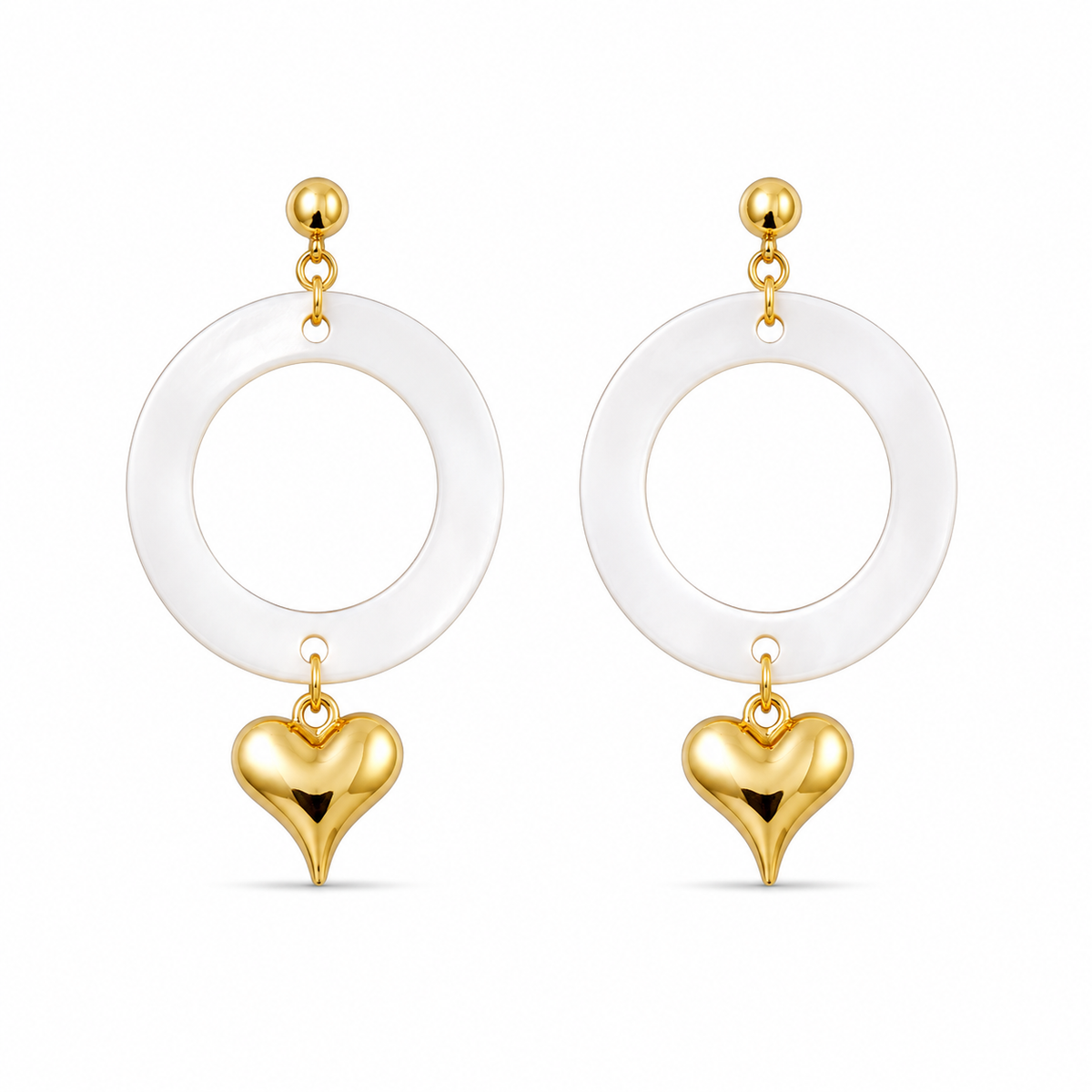 Buy heart pattern Trending earring for Functional wear