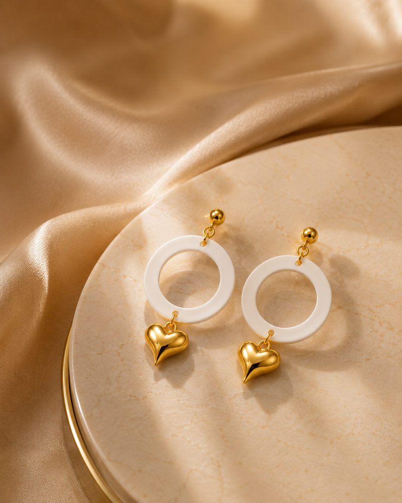 Buy heart pattern Trending earring for Functional wear