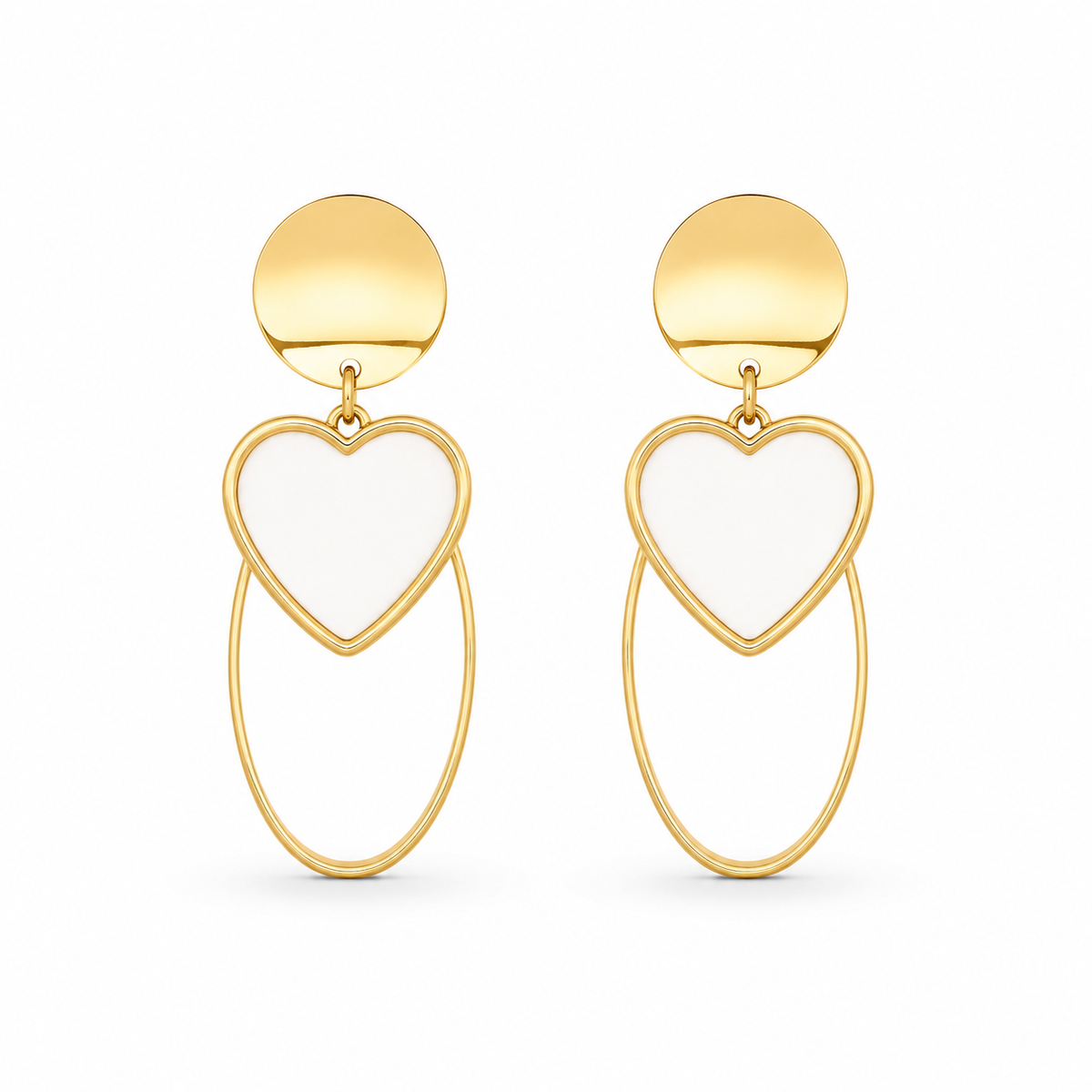 Buy trending anti tarnish Heart pattern Earring For Women